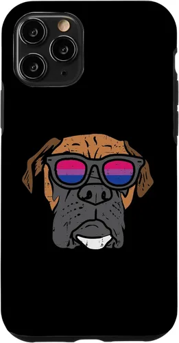 Vista 10 de Funda para iPhone 14 Boxer Dog LGBTQ Bisexual Flag Gay Pride Ally Bi Dog Lover