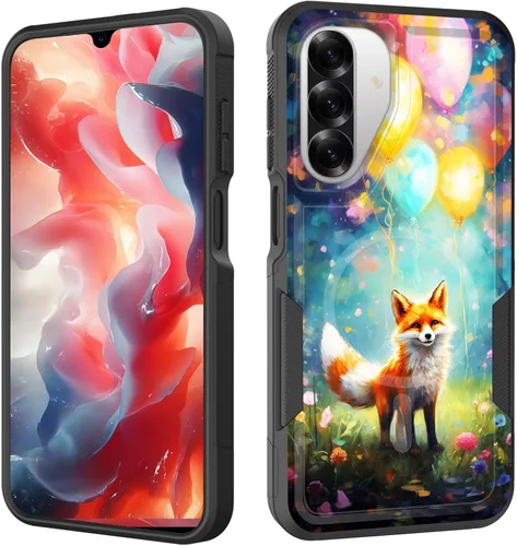 Vista 24 de Funda magnética para Galaxy A16 5G, [compatible con MagSafe] [protección contra caídas de grado militar] Funda resistente a prueba de golpes