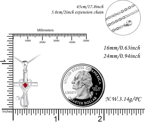 Vista 5 de Collar con colgante de estetoscopio con temática de medicina de plata de ley 925 para doctor o enfermera, regalo para graduación, estudiantes