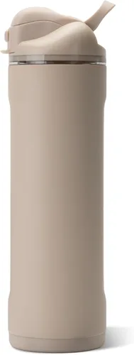 Vista 2 de HydroJug Ease2o - Botella de agua aislada de 24 onzas, tapa con popote y Duna