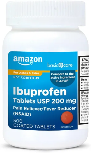 Vista 7 de Amazon Basic Care Tabletas de ibuprofeno de 200 mg, analgésico/reductor de fiebre, 100 unidades (el embalaje puede variar)