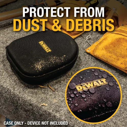 Vista 3 de DEWALT Funda protectora resistente para auriculares Pro Max, compacta y ligera con funda rígida para auriculares de EVA, resistente a los golpes