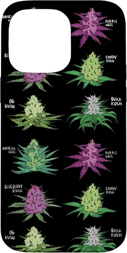 Vista 21 de Weed Pattern Kind of Weed Pot Stoner Marihuana Cannabis Leaf Case para iPhone 17