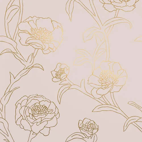 Vista 12 de Tempaper Papel tapiz floral extraíble con despegar y pegar de peonías metálicas en blanco y negro, 20.5 pulgadas x 16.5 pies, fabricado