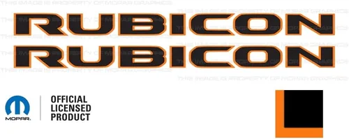 Vista 12 de Rubicon Hood - Calcomanía de vinilo para Jeep Rubicon/Gladiator JL/JT (2018-2024) 392 bronce con contorno negro F392BO (juego de 2) FJ5H2