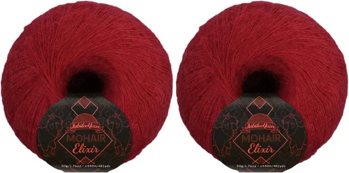 Vista 116 de JubileeYarn Mohair Elixir Yarn - 50g/Skein Baby Wool Blend - Cosmopolitan - 1 Skein
