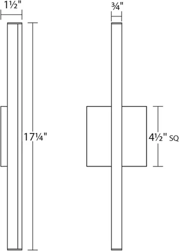 Vista 8 de Sonneman Modern Lighting 2769.25 Stix - Lámpara LED lineal para tocador de pared o techo para baño o dormitorio, se instala horizontal o vertical