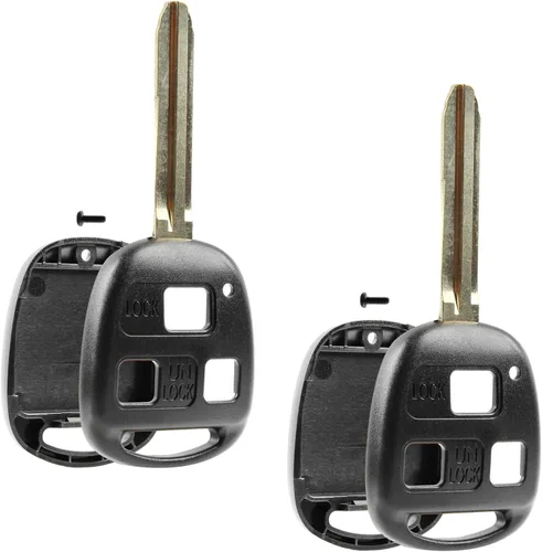 Vista 8 de Carcasa y almohadilla de control remoto de entrada sin llave Key Fob compatible con Toyota Land Cruiser 1998-2007 / Toyota FJ Cruiser 2008-2009