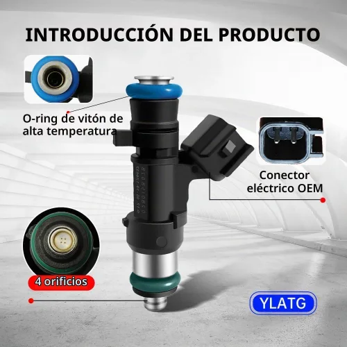 Vista 4 de Inyectores de combustible YLATG Inyectores para Dodge Avenger Challenger Charger para Chrysler 300 pacifica Sebring Town & Country V6 0280158028