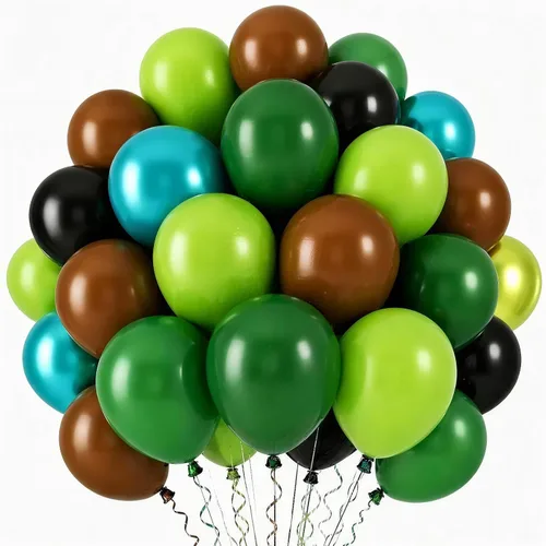Vista 13 de Globos negros y dorados de graduación con globos de aluminio de graduación, globos metálicos de color negro, blanco, arena, beige, dorado