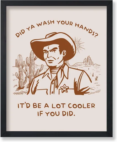Vista 175 de Poster Master Póster de You've Yeed Your Last Haw - Impresión retro de vaquero marrón - Arte occidental - Arte moderno - Arte del salvaje oeste