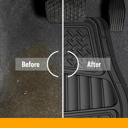 Vista 5 de Armor All 2 piezas de alfombrillas para camioneta, alfombrillas resistentes para todo tipo de clima para camionetas — Negro