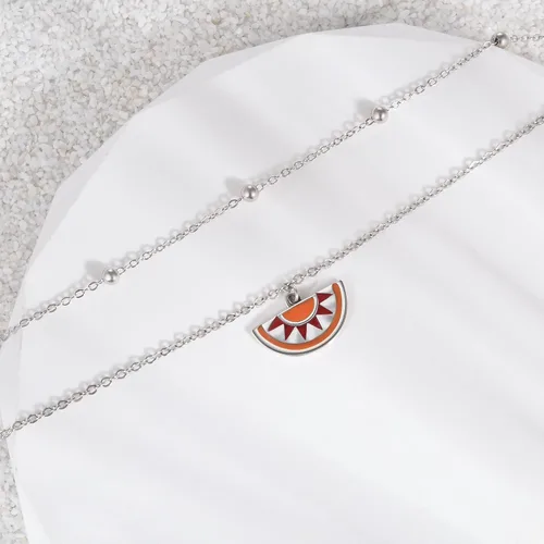 Vista 50 de CHIC & ARTSY Tobilleras de plata de ley S925 para mujer, pulsera de tobillo ajustable multicapa para playa, joyería de verano para mujer, de 10 a 11