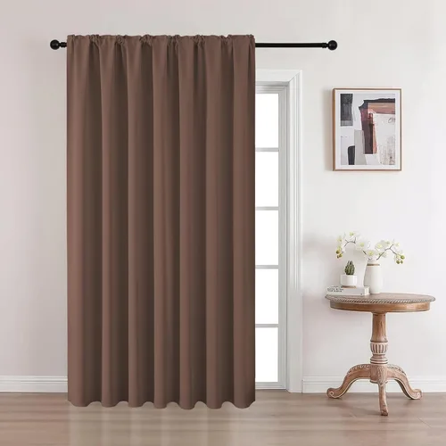 Vista 40 de CUCRAF Cortinas opacas cortas para oscurecer la habitación, paneles de cortina para ventana, bolsillo para cortinero, cortinas sólidas