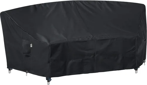 Vista 39 de Funda de Sofá Seccional de Servicio Pesado para Exteriores, Fundas Impermeables 600D para Sofá Seccional de Patio, Funda para Muebles de Jardín