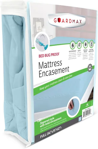 Vista 17 de Protector de colchón Guardmax con cremallera funda contra insectos para cama 100% impermeable suave, hipoalergénico y transpirable