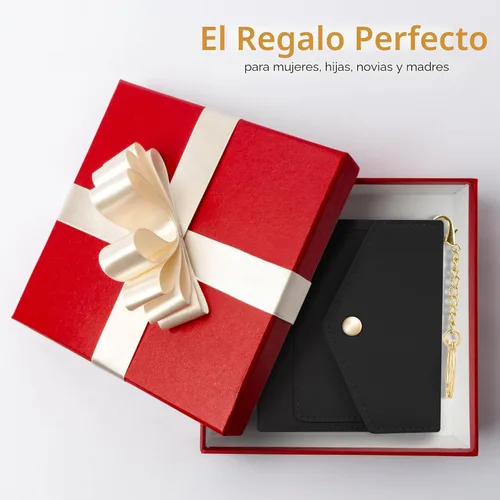 Vista 6 de Gostwo Billetera para Mujer con Bloqueo RFID Carteras Pequeñas para Mujer Tarjetero de Tarjetas de Crédito Carteras Triple Pliegue para Damas