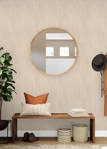 Vista 2 de RoomMates RMK12671PL - Papel tapiz de madera de cerezo cálido para despegar y pegar