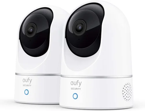 Vista 8 de eufy Security Indoor Cam E220, cámara para perro/mascota, panorámica e inclinación