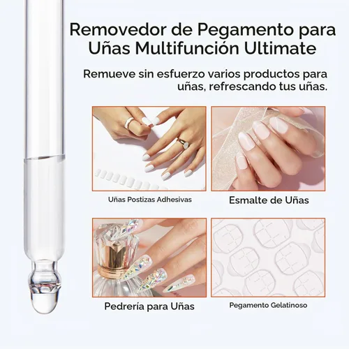 Vista 5 de Modelones - Removedor de pegamento para uñas, uñas a presión, 1.0 fl oz