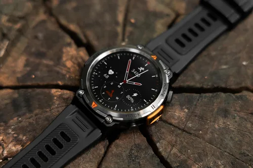 Vista 13 de Reloj inteligente militar para hombres táctico resistente Bluetooth llamada Negro