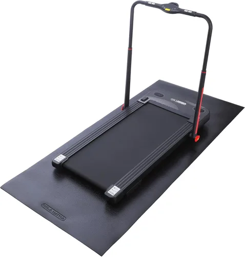 Vista 7 de HolaHatha Tapete de yoga ligero y acolchado, antideslizante de espuma gruesa plegable para estiramiento y actividad de entrenamiento, 79 x 35.5