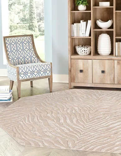Vista 9 de Unique Loom Finsbury Collection - Alfombra de área Meghan (2 x 3 pies, rectangular, beige marfil)