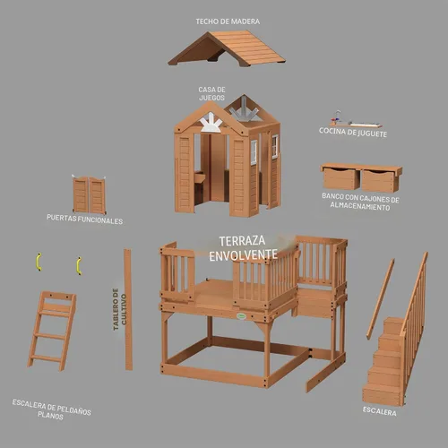 Vista 9 de Casa para niños de madera de Backyard Descubrimiento Scenic Heights