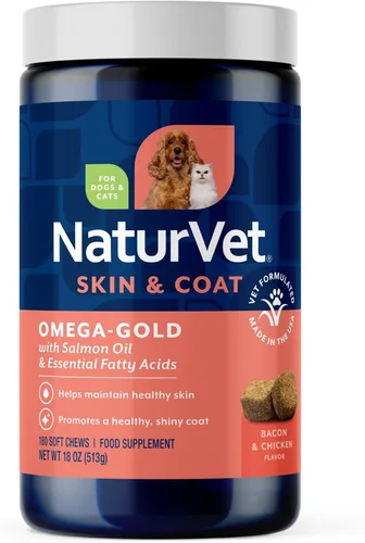 Vista 9 de NaturVet – Aceite de Salmón para Piel y Pelaje Plus Omegas – Apoya una Piel Saludable y un Pelaje Brillante – Fuente de Ácidos Grasos Omega-3 y 6