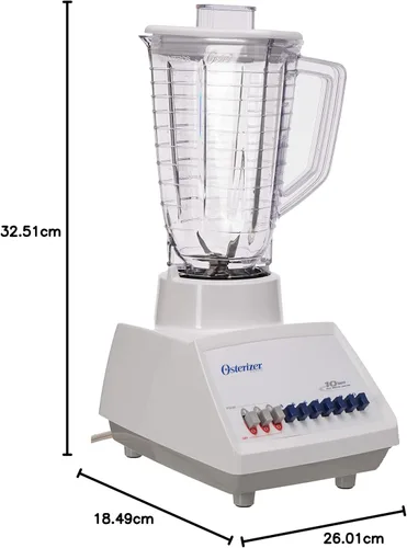 Vista 5 de Mexican Classic Oster Galaxie Blender Made in Mexico Osterizer (blanco)