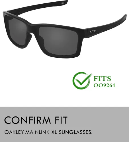 Vista 3 de Raydi Lentes de repuesto de policarbonato y kits de goma para gafas de sol Oakley Mainlink XL OO9264