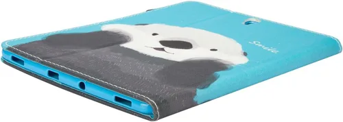 Vista 5 de Dteck - Funda protectora de piel sintética para Galaxy Tab S3 9.7 con función de encendido y apagado automático, funda inteligente para Galaxy Tab