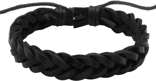 Vista 6 de Manfnee - Pulsera trenzada de cuero para hombres y mujeres ajustable