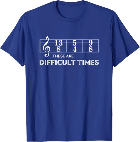 Vista 20 de Musician - Camiseta con texto en inglés "These are Difficult Times", talla S
