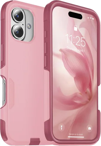 Vista 10 de jaroco Funda para iPhone 13 y Funda para iPhone 14 y Funda para iPhone 15 [Protección de Servicio Pesado][Protección contra Caídas de Grado