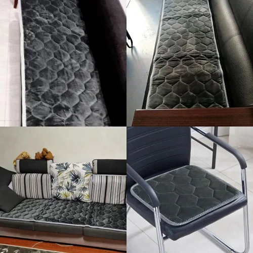 Vista 3 de Fundas para sofá de 3 plazas y 2 plazas y 1 plaza, funda de sofá reversible, funda acolchada ajustable para sofá, protectores impermeables