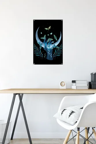 Vista 6 de Trends International Dibujo episódico - Póster de pared de mano de polilla, 14.72 x 22.37 pulgadas, paquete de póster premium y pasador de empuje