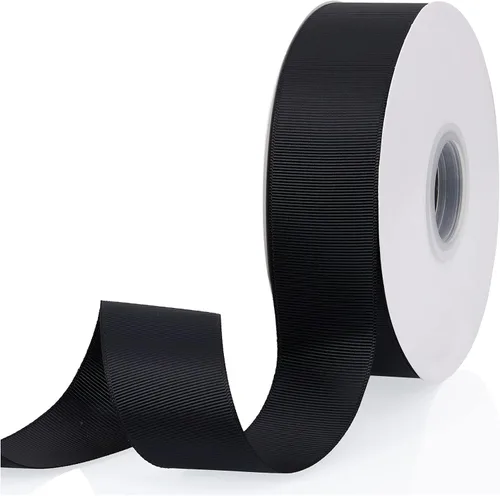 Vista 83 de Cinta de grogrén de doble cara de color liso azul bebé de 1-1/2 pulgadas x 50 yardas para envolver regalos, bodas, fiestas, manualidades, lazos