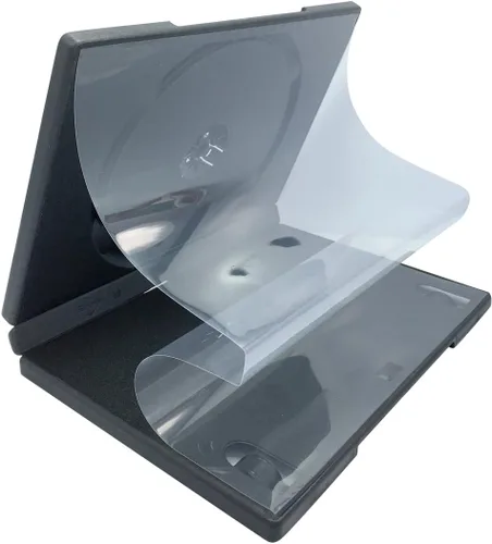 Vista 4 de CheckOutStore Premium - Estuche para 1 disco único estándar de DVD de 14 mm, Negro, 6