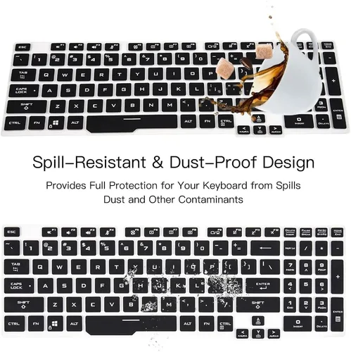 Vista 6 de Funda de teclado para ASUS TUF Gaming F15 FX506LH / TUF Gaming A15 TUF506IU-ES74 TUF506IV-AS76 FA506IH-AS53, ASUS TUF-F17 A17 TUF706IU FX706LI-ES53