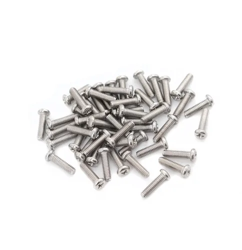 Vista 4 de cSeao 100 unidades M2 x 4 mm Tornillos de cabeza plana Phillips para máquina de acero inoxidable 304