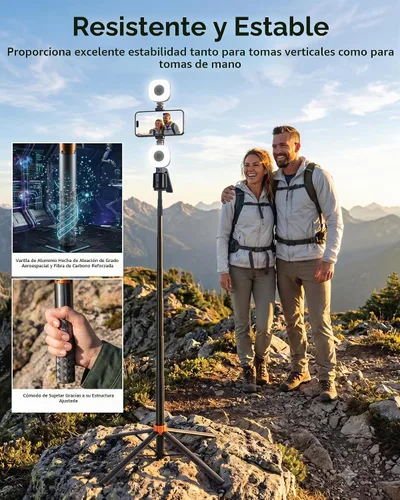 Vista 4 de Soporte de trípode de seguimiento automático resistente de 360 °