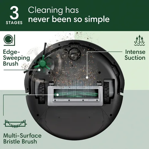 Vista 4 de iRobot Roomba Robot aspiradora de 105 Vac con base de vacío automático – Se Negro