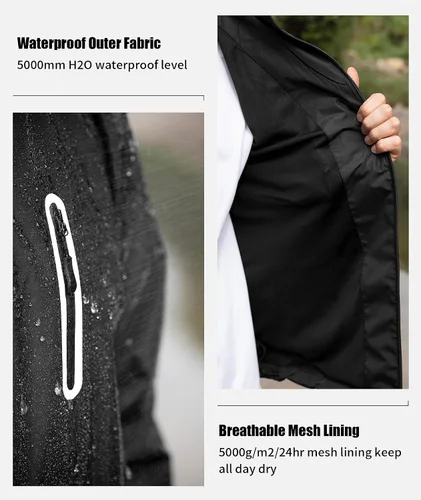 Vista 3 de SWISSWELL Rain Suits for Men Waterproof Golf Rain Gear Lightweight Raincoat Jacket and Rain Pants