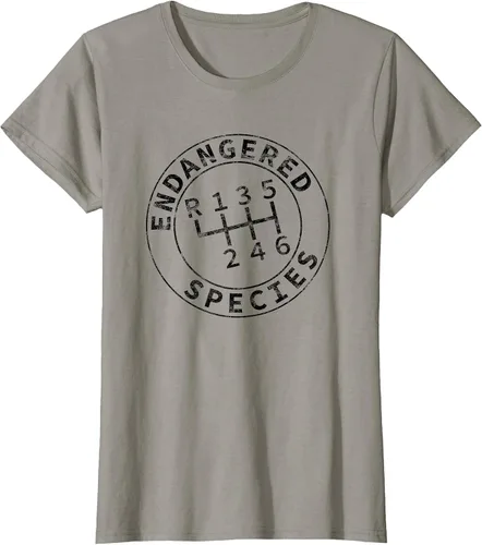 Vista 25 de Endangered Species Stick Shift Manual Transmission Drivers T-Shirt Baby Blue