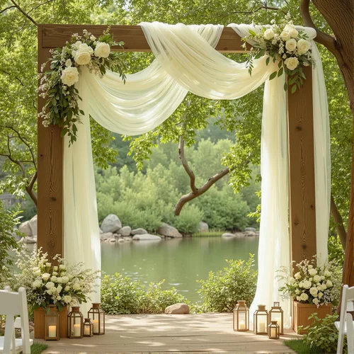 Vista 11 de 1 panel de cortina de telón de fondo transparente para arco de boda, cortina de arco para boda, recepción, decoración de fiesta de despedida