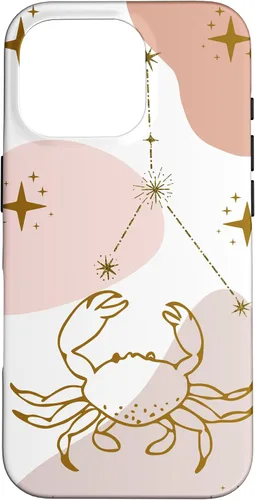 Vista 20 de Cancer Celestial Zodiac Sign Constellation Pastel Aesthetic Case for iPhone 17