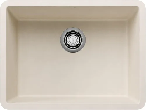 Vista 3 de BLANCO 522258 Precis - Fregadero de 24 pulgadas, color antracita, 23.44 pulgadas de largo x 17.75 pulgadas de ancho para gabinete de 27 pulgadas