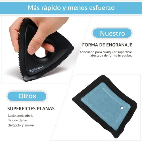 Vista 4 de Analan - Removedor miniatura de pelo de mascotas, de gato o de perro. Cepillo para limpiar las telas del auto, el sofá, el hogar Deep Cleaning