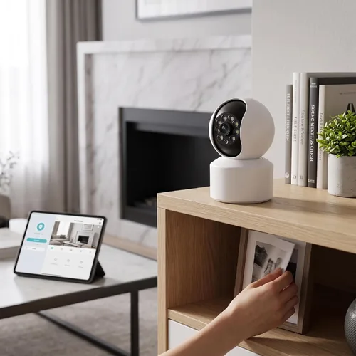 Vista 6 de Indoor Security Camera, 720P HD WiFi Home & Pet Camera
